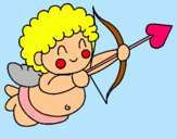 Dibuix Cupido pintat per Andrea