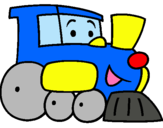Dibuix Tren pintat per ana