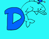 Dibuix Dofí pintat per SERGIDELGADO