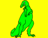 Dibuix Tiranosaurios rex  pintat per sandey