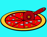 Dibuix Pizza pintat per Júlia  sanchez