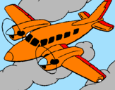 Dibuix Avioneta pintat per arnau