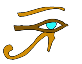 Dibuix Ull Horus pintat per maria