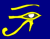 Dibuix Ull Horus pintat per irenuchi
