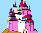 Dibuix Castell medieval pintat per Andrea