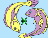 Dibuix Peixos pintat per los  pescados