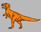 Dibuix Tiranosaurus Rex pintat per JOAN
