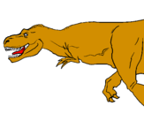 Dibuix Tiranosaure rex pintat per MIGUEL