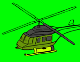 Dibuix Helicòpter  pintat per MARC 