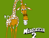 Dibuix Madagascar 2 Melman pintat per tyson e