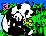 Dibuix Mare Panda pintat per diana
