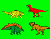 Dibuix Dinosauris de terra pintat per ERICLL