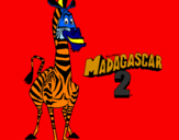 Dibuix Madagascar 2 Marty pintat per joe  jonas