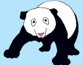 Dibuix Ós panda pintat per saureta