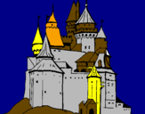 Dibuix Castell medieval pintat per dfrrtyjulolo