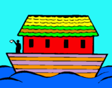 Dibuix Arca de Noe pintat per Leire D.U.
