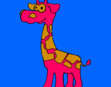 Dibuix Girafa pintat per eudald
