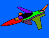 Dibuix Jet pintat per jordi