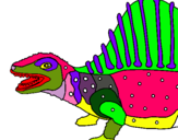 Dibuix Dinosauri pintat per arnau c.
