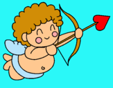 Dibuix Cupido pintat per judit