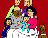 Dibuix Família pintat per arnau  i xeniadidac