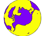 Dibuix Planeta Terra pintat per Vicent J-M.-M.