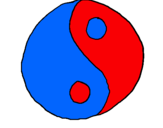 Dibuix Yin yang pintat per queralt