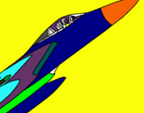 Dibuix Avió de caça pintat per bernat