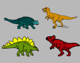 Dibuix Dinosauris de terra pintat per olga 