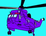 Dibuix Helicòpter al rescat  pintat per Roger Dou Teruel