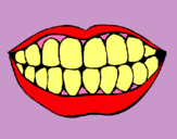 Dibuix Boca i dents pintat per ETNA