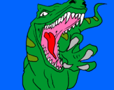 Dibuix Velociraptor II pintat per mittis