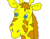 Dibuix Cara de girafa pintat per GIRAFETA