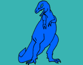 Dibuix Tiranosaurios rex  pintat per arnau c.
