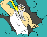 Dibuix Déu Zeus pintat per silvy 8