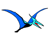 Dibuix Pterodàctil pintat per arnau c.