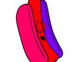 Dibuix Hot dog pintat per anònim