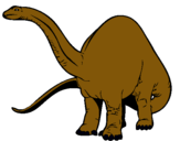 Dibuix Braquiosauri II  pintat per manel