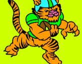 Dibuix Jugador tigre pintat per Vicent J-M.-M.