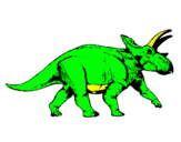 Dibuix Triceratops pintat per arnau c.