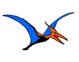 Dibuix Pterodàctil pintat per arnau c.