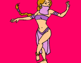 Dibuix Princesa mora ballant pintat per wappa soy la mejor!!!