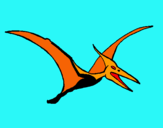 Dibuix Pterodàctil pintat per JORDI