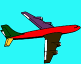 Dibuix Avió pintat per anònim