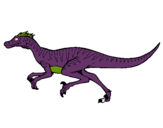 Dibuix Velociraptor  pintat per Adrià