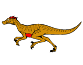 Dibuix Velociraptor  pintat per cristian