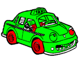 Dibuix Herbie taxista pintat per tomeu