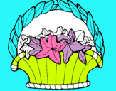 Dibuix Cistell amb flors 4 pintat per FATUMATA