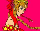 Dibuix Princesa xinesa pintat per wappa soy la mejor!!!
