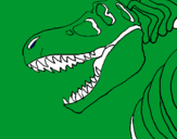 Dibuix Esquelet tiranosauri rex pintat per tomeu